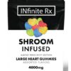 INfinite Rx Shroom Infused Albino Penis Envy Edition Large Heart Gummies Edibles (4000mg)